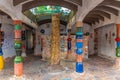 KAWAKAWA, NEW ZEALAND, FEBRUARY 17, 2020: Hundertwasser Public Toilets at Kawakawa, New Zealand