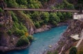 Kawarau Bridge bungy jumping Royalty Free Stock Photo