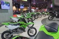 Kawasaki Motorcycles on display