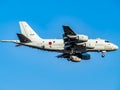 Kawasaki P-1 Maritime Patrol aircraft landing in Atsugi