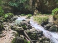 Kawasan canyoneering Cebu, Philippines Royalty Free Stock Photo