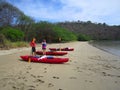 Kayack in Costa Rica, ecotourism Royalty Free Stock Photo