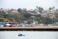 Kayak and beach