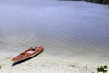 Kayak on a beach Royalty Free Stock Photo