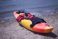 Kayak, beach, summer Royalty Free Stock Photo