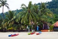 Kayak boat on the beach