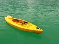Kayak boat floating