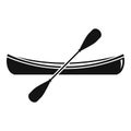 Kayak boat icon, simple style Royalty Free Stock Photo