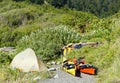 Kayak camping in Siskiyou Wilderness, North California