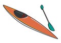 Kayak or Canoe with Paddle