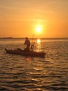 Kayak Fisherman Royalty Free Stock Photo