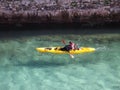 Kayak fisherman. Royalty Free Stock Photo