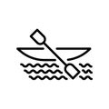 Kayak icon isolated on white background Royalty Free Stock Photo