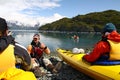 Kayak Instruction in Alaska Royalty Free Stock Photo