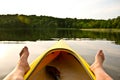 Kayak on Lake feet