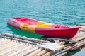 Kayak on the lake Royalty Free Stock Photo