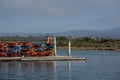 Kayak launching dock on Morro Bay State Park in Morro Bay, California
