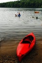 Kayak on the Lkeshore Royalty Free Stock Photo