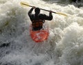 Kayak on the Rapids Royalty Free Stock Photo