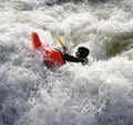 Kayak on the Rapids Royalty Free Stock Photo