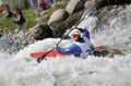 Kayak on the rapids Royalty Free Stock Photo