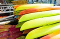 Kayak rentals at the harbor in Boston, MA Royalty Free Stock Photo