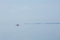 Kayak Rowing on Lake Michigan