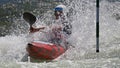 Kayak slalom competition