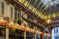 Kayak suspended from the ceiling of Leadenhall Market in London on December 20, 2015 Royalty Free Stock Photo