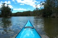 Kayak upstream Royalty Free Stock Photo