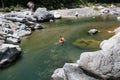 Kayaker on cangrejal river