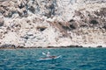 kayaker in the coast of Cagliari.