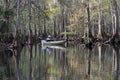 Kayaker on Fisheating Creek, Florida.