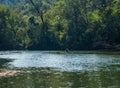 Kayaker Fishing on Roanoke River