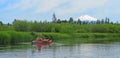 Kayaker on the Little Deschutes River