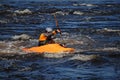 Kayaker in the ocean