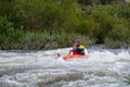 White water kayaking in Du Toits Kloof, South Africa Royalty Free Stock Photo