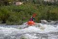 White water kayaking in Du Toits Kloof, South Africa Royalty Free Stock Photo