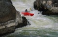 Kayaking on Potomac River Royalty Free Stock Photo