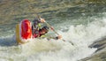 Kayaker Tipping Over