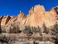 Kayakers on the River at Smith Rock Royalty Free Stock Photo