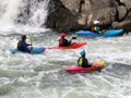 Kayakers at Great Falls Maryland in November