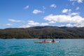 Kayaking in Abel Tasman National Park in New Zealand Royalty Free Stock Photo