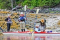 Kayaking Alaska - Ready for Departure Royalty Free Stock Photo