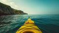 Kayaking Along a Scenic Coastal Line