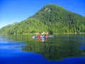 Clayoquot Sound, Tofino, Vancouver Island, Kayaking in Calm Waters at McKay Island, British Columbia, Canada Royalty Free Stock Photo