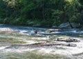 Kayaking on The Chattooga River, Opossum Creek Falls trail. head, Long Creek South Carolina
