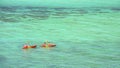 Kayaking on crystal turquoise Andaman sea at Koh Lipe