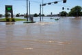 Kayaking in Floodwaters in Kearney, Nebraska After Heavy Rain