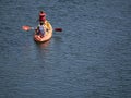 Kayaking at Gardon River Royalty Free Stock Photo